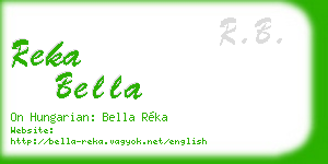 reka bella business card